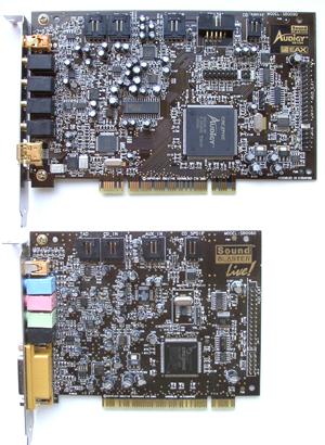 5.1 and EMU10K, our attention is attracted by a huge cooler both of the Sound Blaster Audigy card and of the Audigy processor.