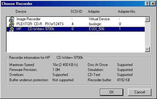 Yamaha External SCSI CRW2100SX CD-RW Drive 